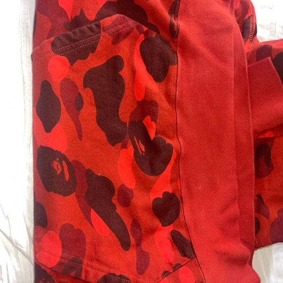 A Bathing Ape World Gone Mad 1993 to 2093 Size Medium Camo Sweatshirt Hoodie - Picture 5 of 5